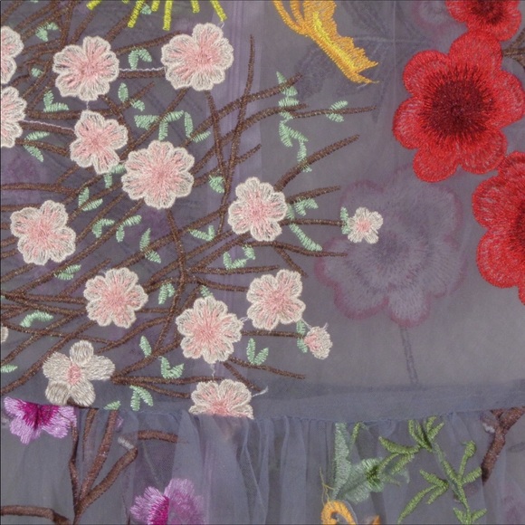 Embroidered net maxi - Picture 4 of 4